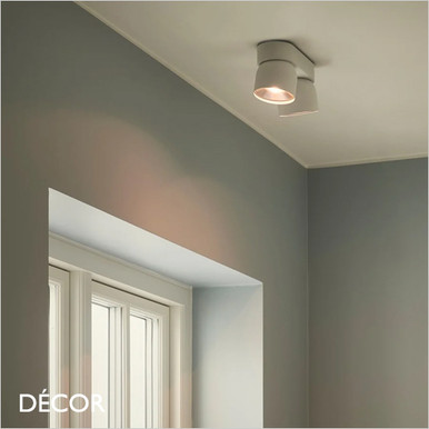 Nordlux - Pitcher 2-Spot Spotlight, White | Designer Spotlights | DÉCOR