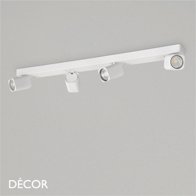 Ideal Lux - Rudy 4 Square Spotlights, Black | Designer Spotlights | DÉCOR