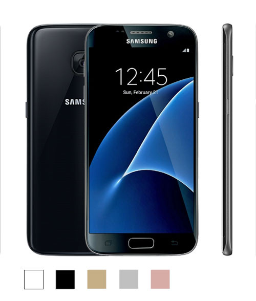 Un Samsung Galaxy S7 con le opzioni colore per valutare e vendere a riCompro.