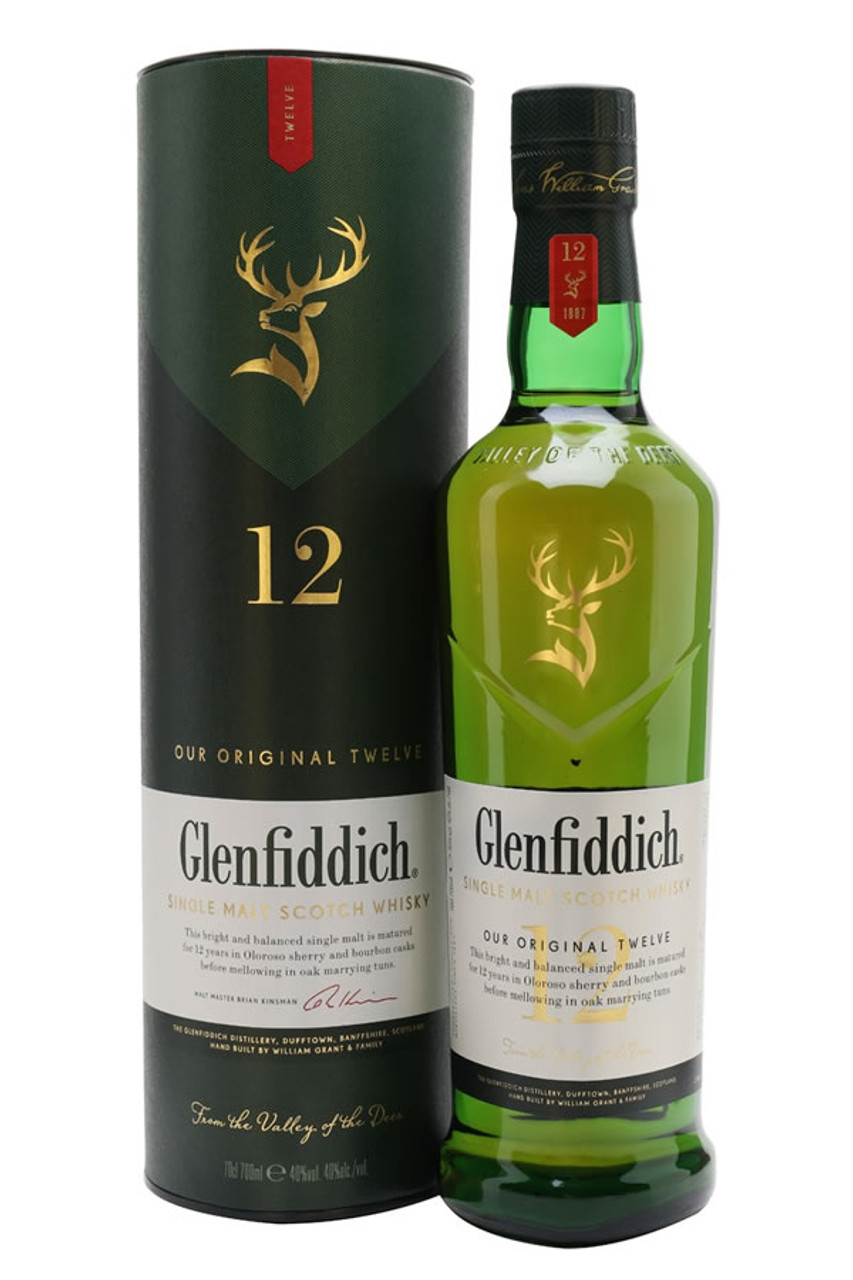 Glenfiddich - Single Malt Scotch 12 year - Bourbon Scotch & Beer
