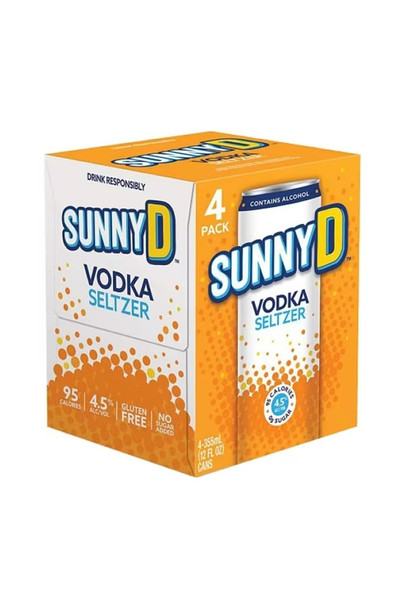 SunnyD Vodka Seltzer 4Pk