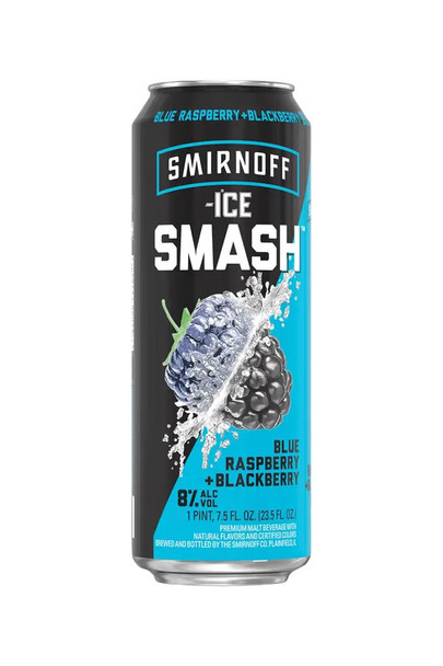 Smirnoff Ice Smash Blue Raspberry + Blackberry