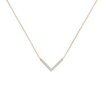 Diamond V Necklace