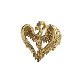 14k Gold Phoenix Pendant Charm