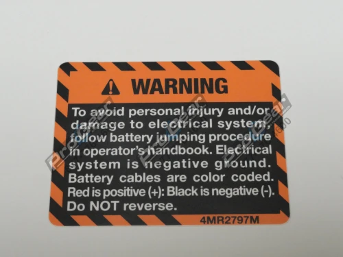 25167207 or 4MR2797M Mack Warning Decal - photo 1