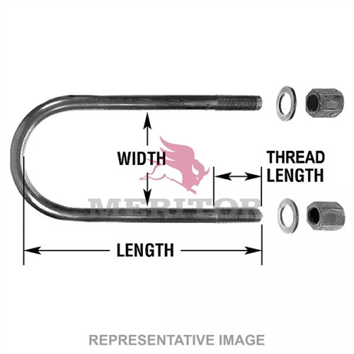 Meritor U-Bolt Assembly P/N: R30U5161-22 or R30U516122
