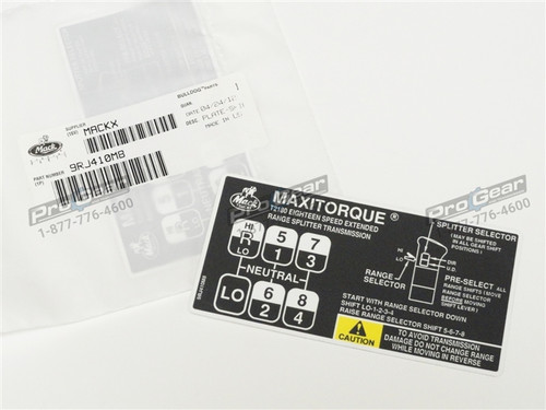 Mack 18 Speed Shift Pattern T2180 9RJ410M8