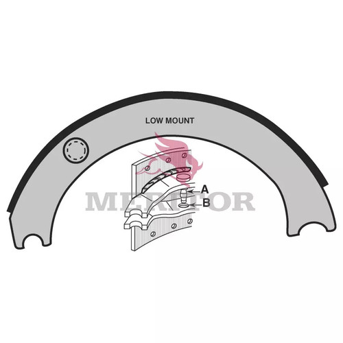 Meritor Reman Shoe P/N: XSR3014311E