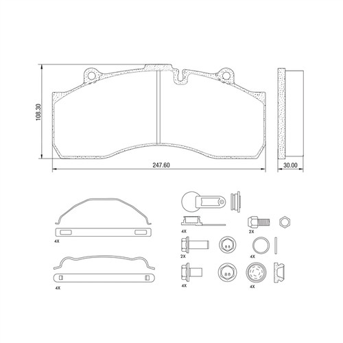 Midland Haldex High Frequency Bracket P/N: MPBD1527HD
