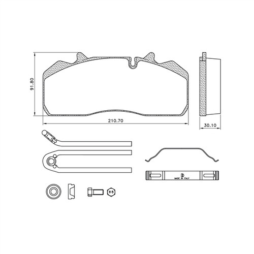 Midland Haldex High Frequency Bracket P/N: MPBD1438HD