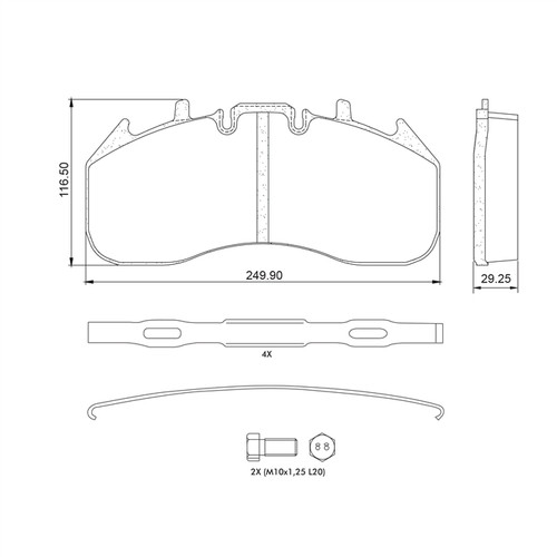 Midland Haldex Standard And Heavy P/N: MPBD1690CV