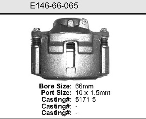 Bendix Exchange Caliper P/N: E14666065