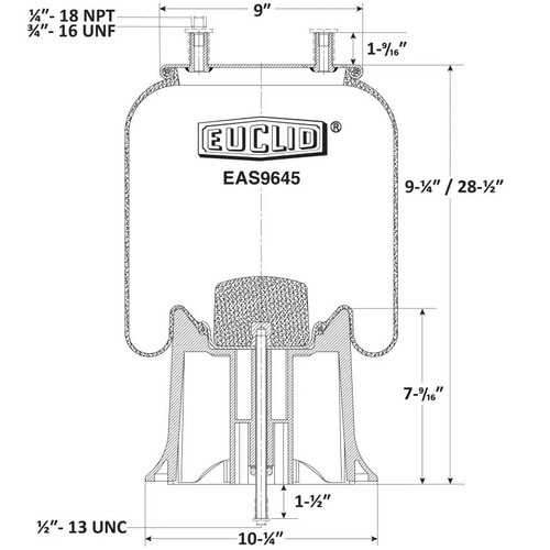EAS9645 Meritor Air Spring