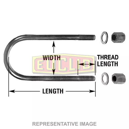 Meritor U-Bolt Assembly P/N: EUB8151-22 or EUB815122