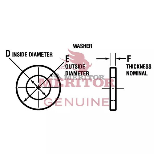 AxleTech Flat Washer P/N: 1829V100