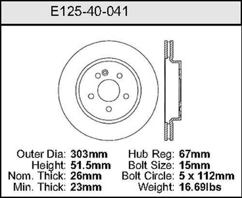 Bendix Rotor P/N: E12540041