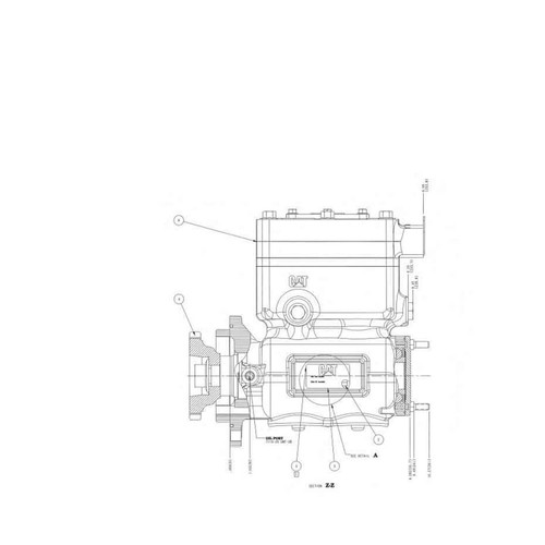 EL365152X Midland Haldex EL365 Air Compressor - CAT C15 3-Hole Flange Mount