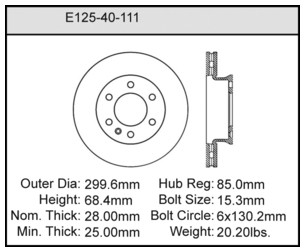 E12540111 Bendix Rotor