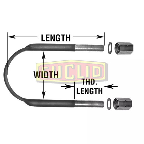 Meritor U-Bolt Assembly P/N: EUB8479-090 or EUB8479090