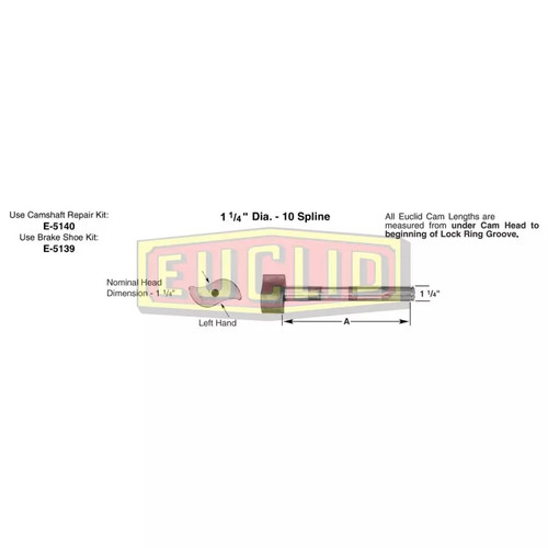 Meritor Camshaft-Right Hand P/N: E5134