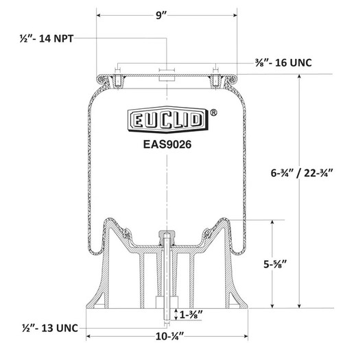 EAS9026 Meritor Air Spring