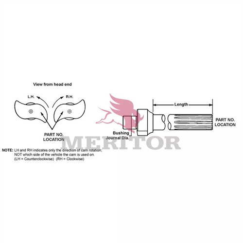 AxleTech Camshaft Finished P/N: 2210M5187