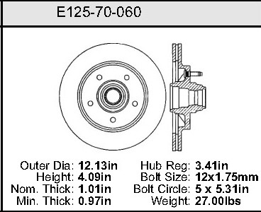 Bendix Rotor P/N: E12570060