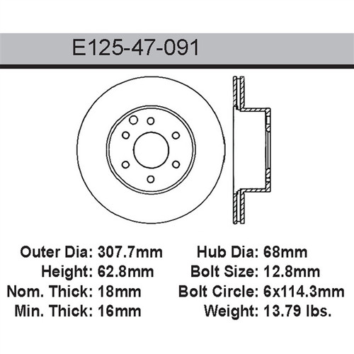 Bendix Rotor P/N: E12547091