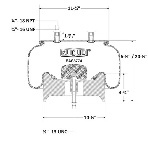 EAS8774 Meritor Air Spring