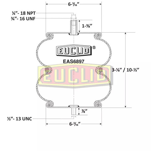 EAS6897 Meritor Air Spring