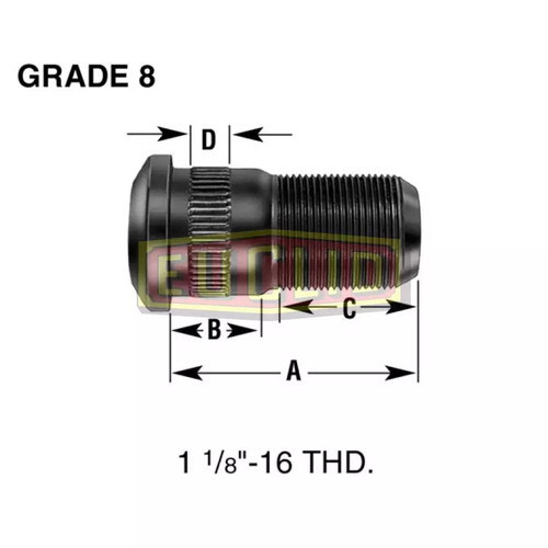 Meritor Stud P/N: E5749-L or E5749L