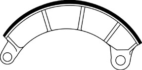 Midland Haldex Brake Shoe P/N: GG4708TCR