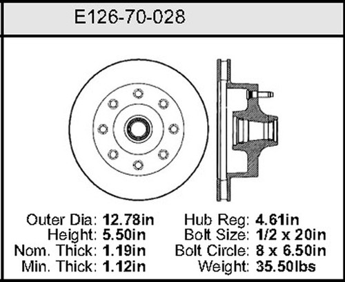 Bendix Rotor P/N: E12670028