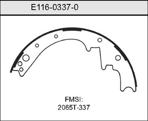 Bendix Brake Shoe P/N: E11603370