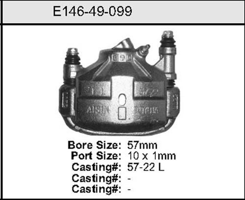 Bendix Caliper P/N: E14649099