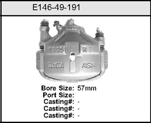 Bendix Caliper P/N: E14649191