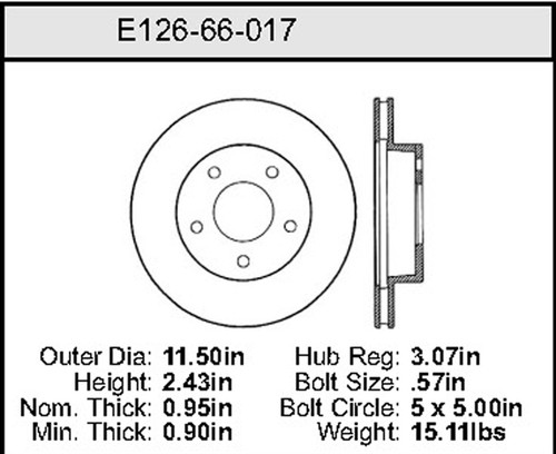 Bendix Rotor P/N: E12666017