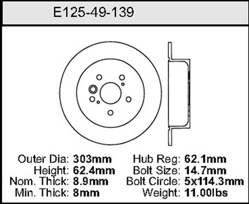 Bendix Rotor P/N: E12549139