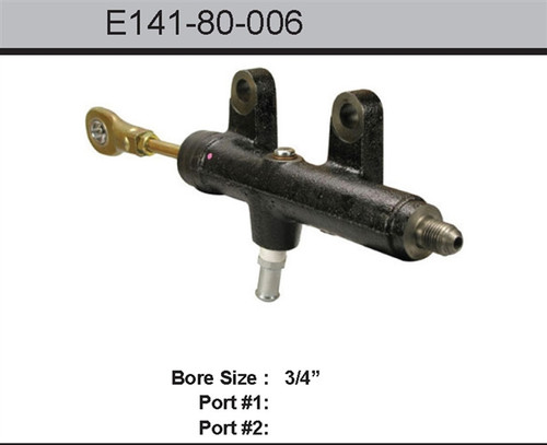 Bendix Master Cylinder P/N: E14180006