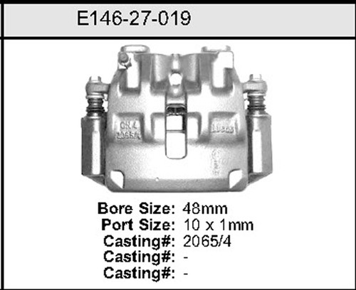 Bendix Exchange Caliper P/N: E14627019