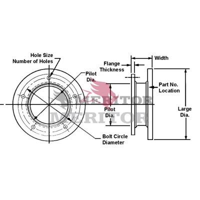 Meritor Rotor P/N: 3218G189