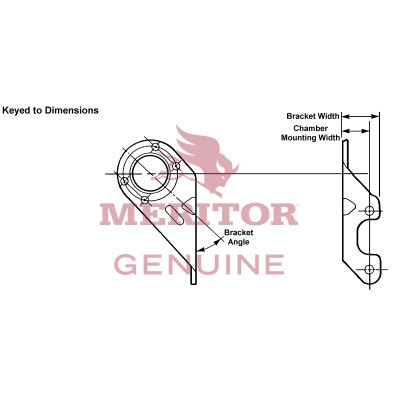 Meritor Bracket Chamber P/N: 3299R5790