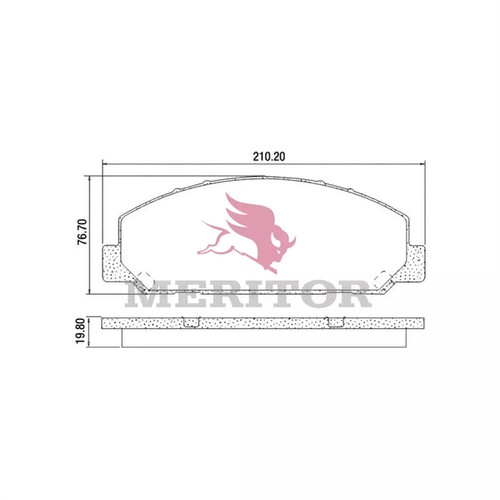 Meritor Disc Pad Set P/N: FSAMPD827