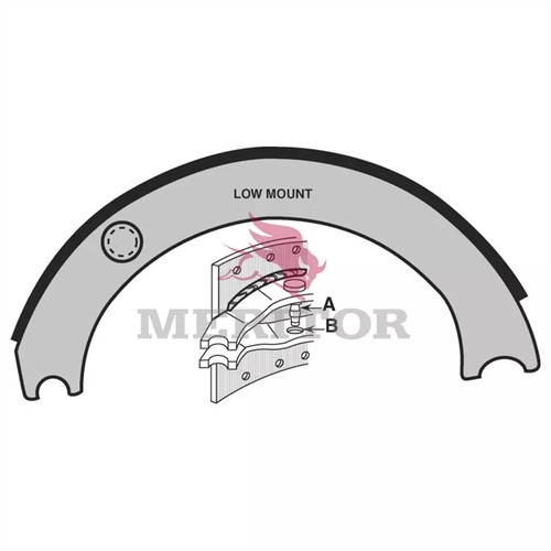 Meritor Shoe & Lining P/N: SMG14311E