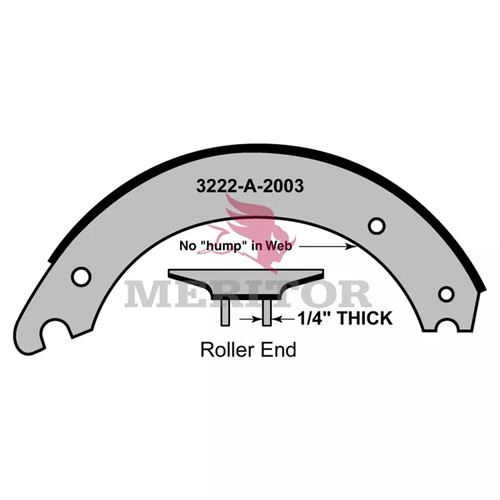 Meritor Shoe & Lining P/N: SMG24715QP