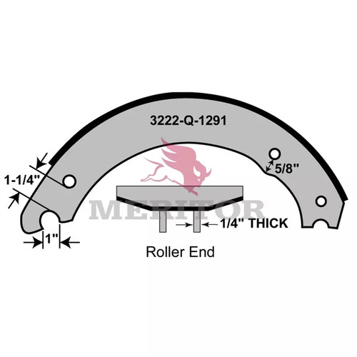 Meritor Reman Shoe P/N: XSCG4515Q