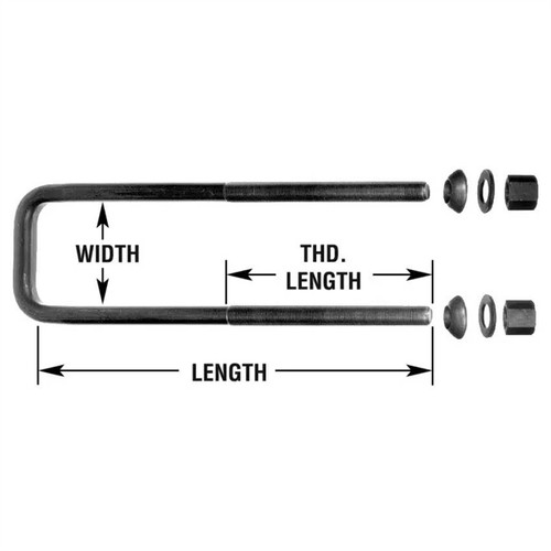 Meritor U-Bolt Assembly P/N: R30U8264-16 or R30U826416