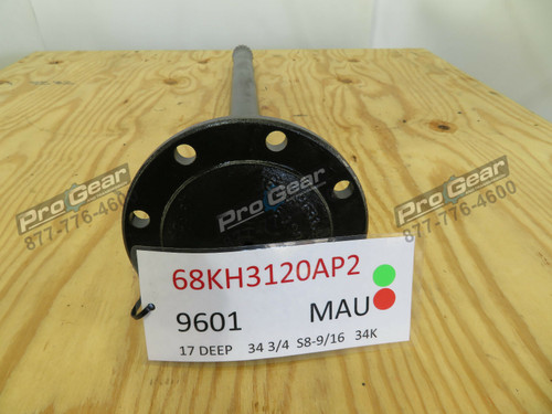 68KH3120P2 TRUCK AXLE SHAFT Mack 34-3/4" long 8 Hole flange