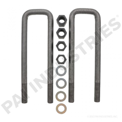 7QK3154P7 Mack Flat U Bolt Kit 2-Pack