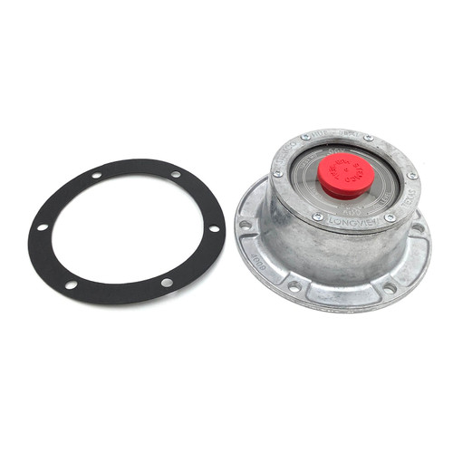 300-4009 Stemco Aluminum 6 Hole Hub Cap, No Side Plug